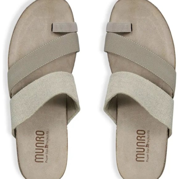 Munro Tan Sandals with Cushioned Footbed - Picture 3 of 14